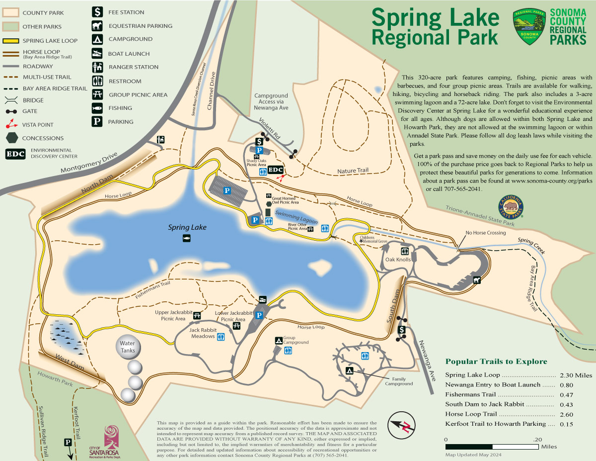 Spring Lake Regional Park Map