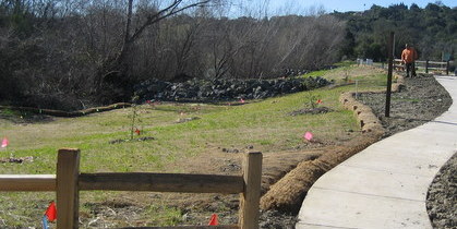Cloverdale River Park trail repair