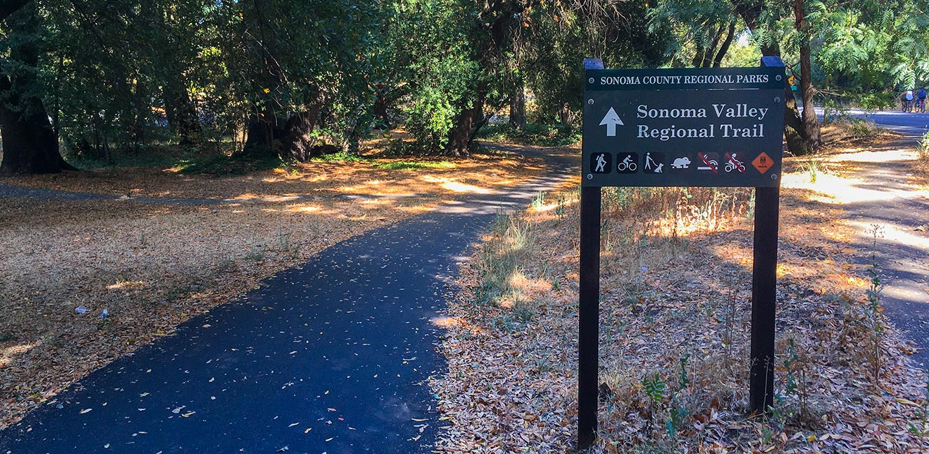 Sonoma Valley Regional Trail in the fall
