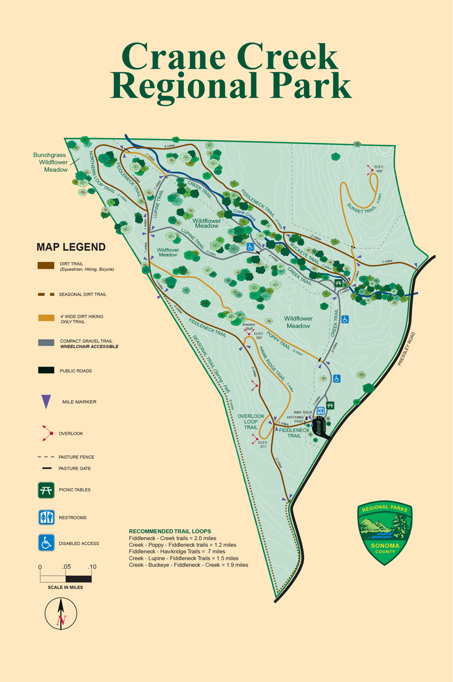 Crane Creek Regional Park Map