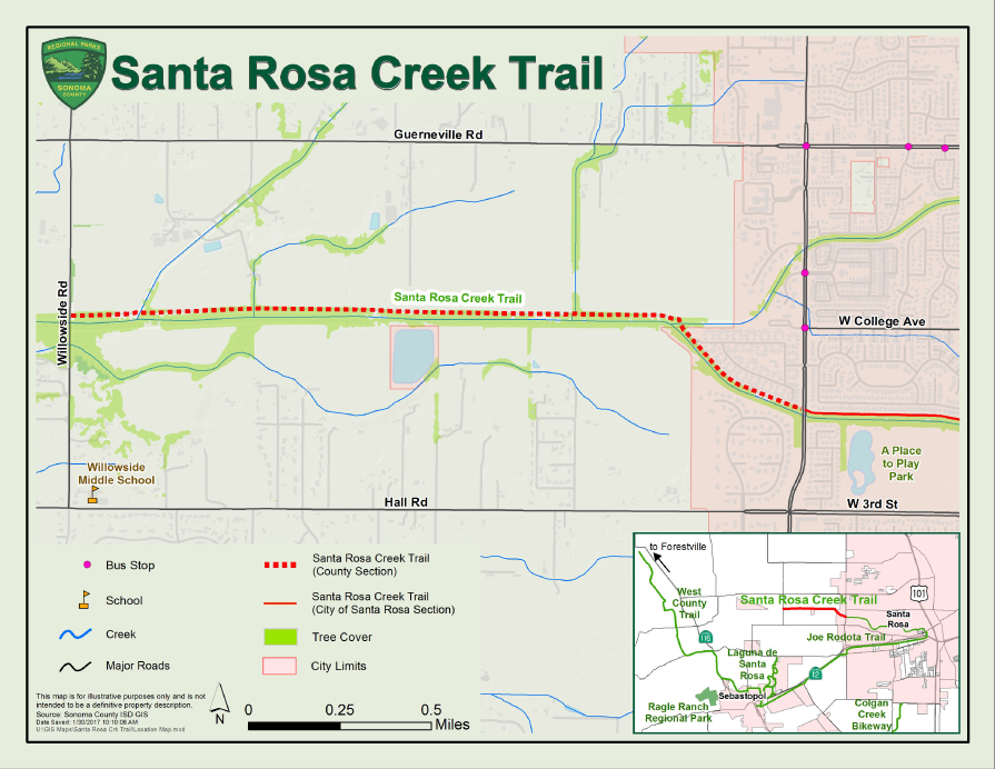 Santa Rosa Creek Trail Map