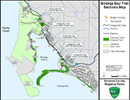 Bodega Bay Trail Sections Map