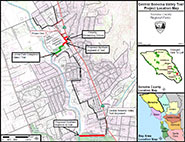 Central Sonoma Valley Trail Project Location Map