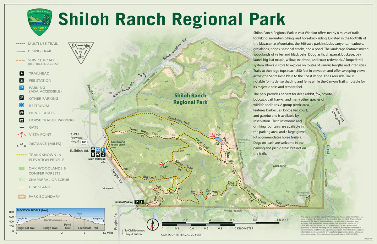 Shiloh Ranch Regional Park Map