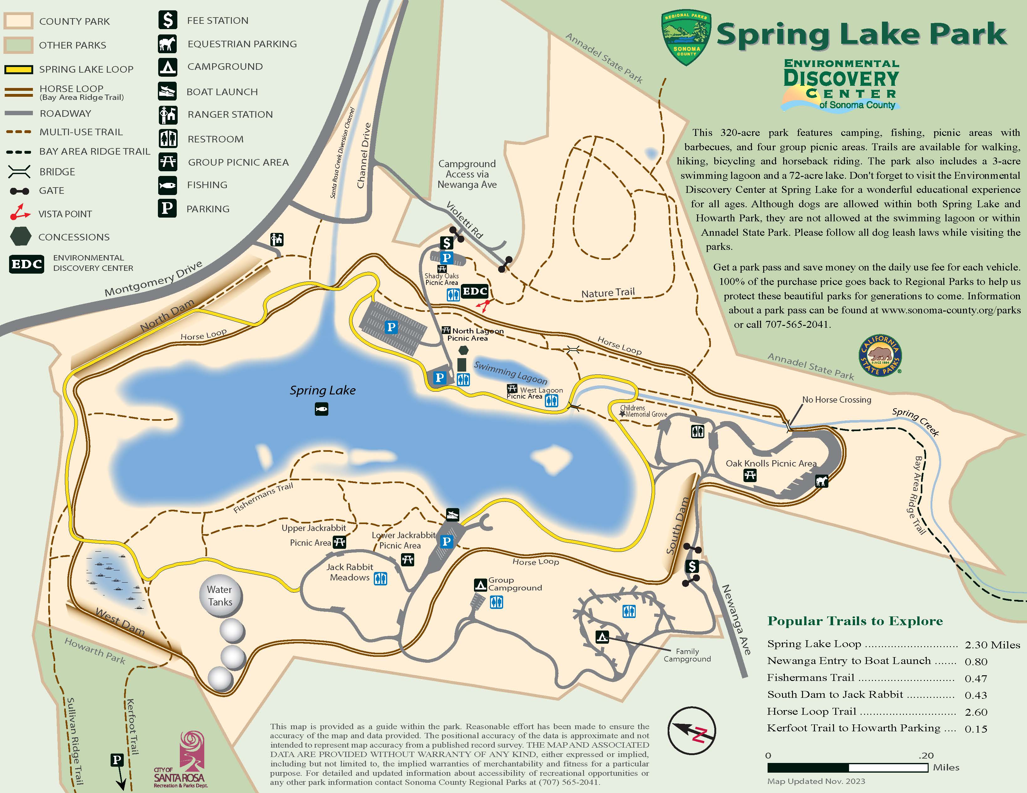 Spring Lake Regional Park Map