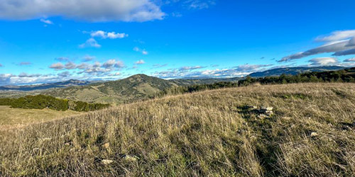View from East Knoll at Taylor Mountain Regional Park and Open Space Preserve