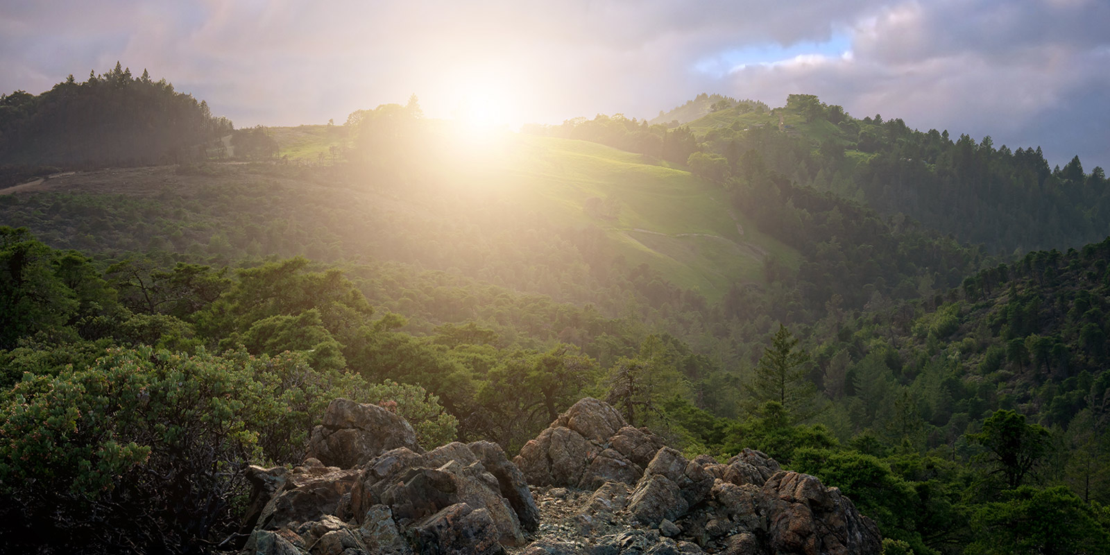 Sunrise over Hood Mountain Regional Park and Open Space Preserve