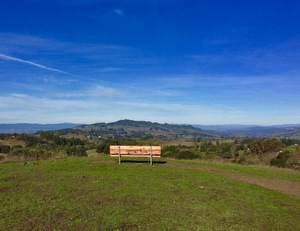 North Sonoma Mountain Vista Trail Bench