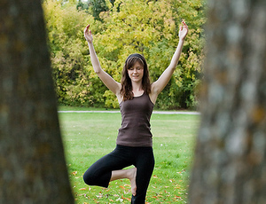 Yoga class at Spring Lake Regional Park