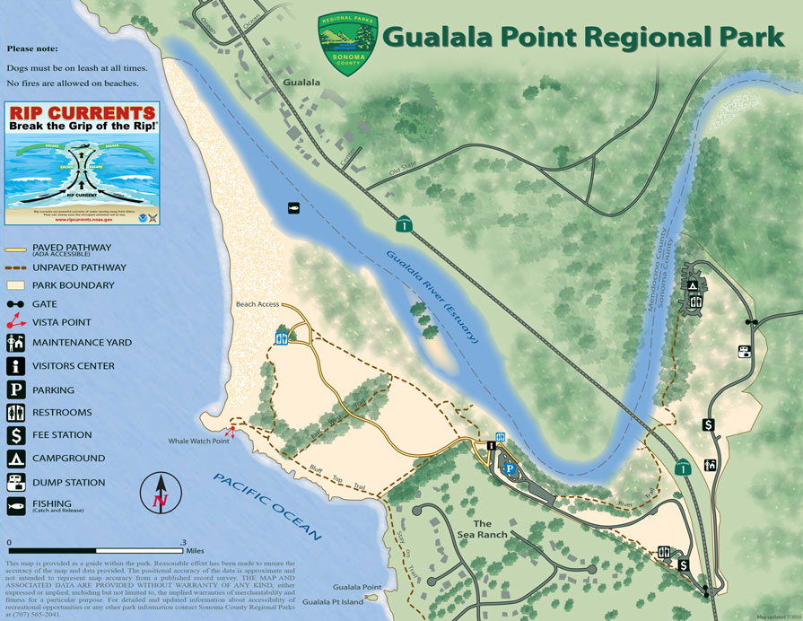 Gualala Point Regional Park map
