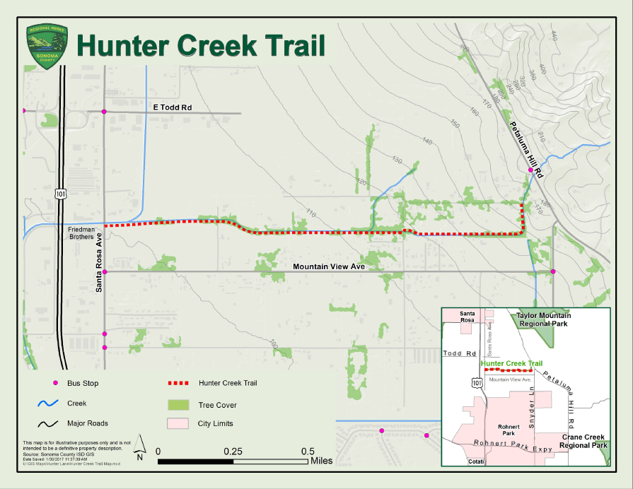 Hunter Creek Trail Map