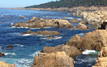 Stillwater Cove Regional Park rocks on coastline