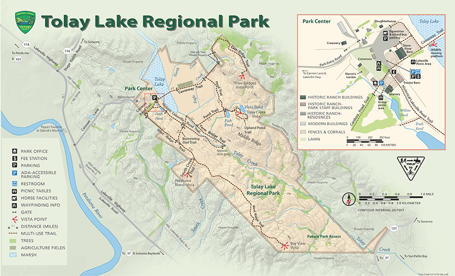 Tolay Lake Park Map