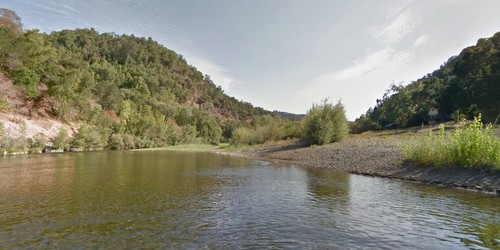 Del Rio Riverbank looking downstream