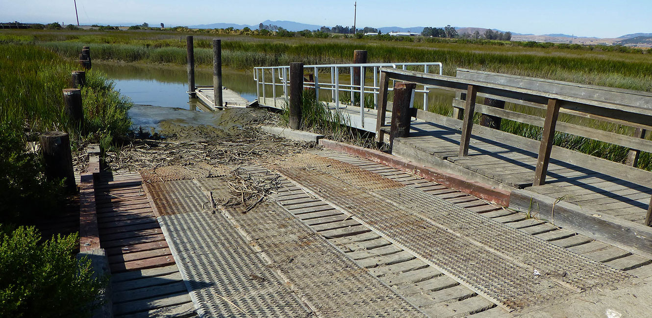 Hudeman Slough boat ramp   