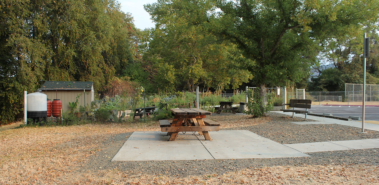 Picnic area at Larson Park