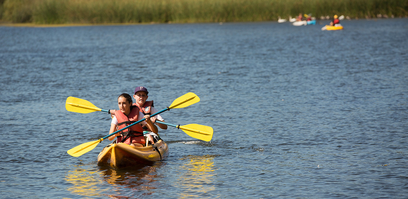 Kayakers at Spring Lake Park 