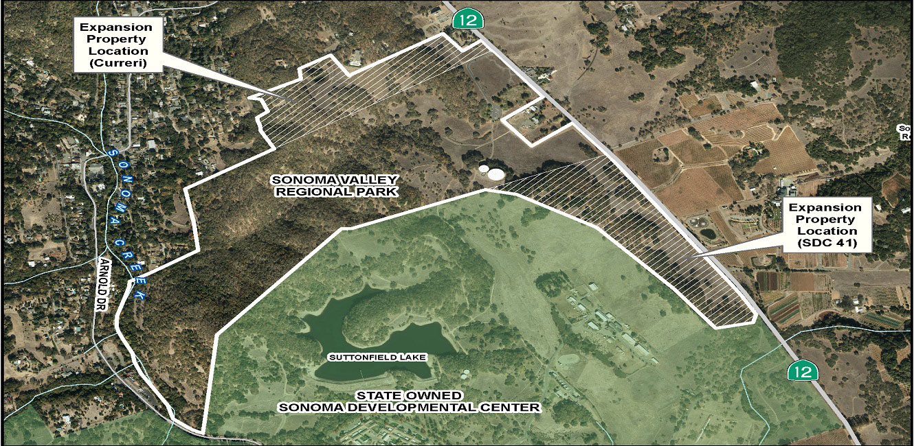 Sonoma Valley Regional Park Expansion Property location map
