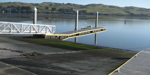 Westside Boat Launch accessible gangway, floats and kayak launch