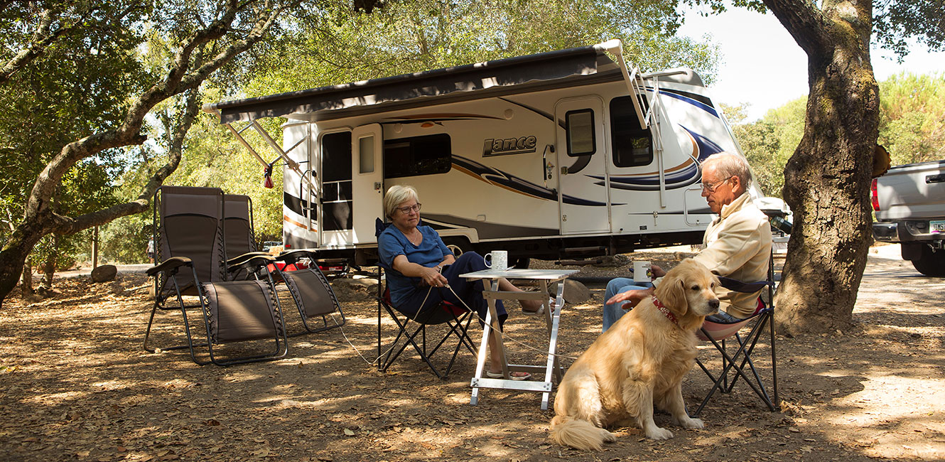 RV camping at Spring Lake Regional Park