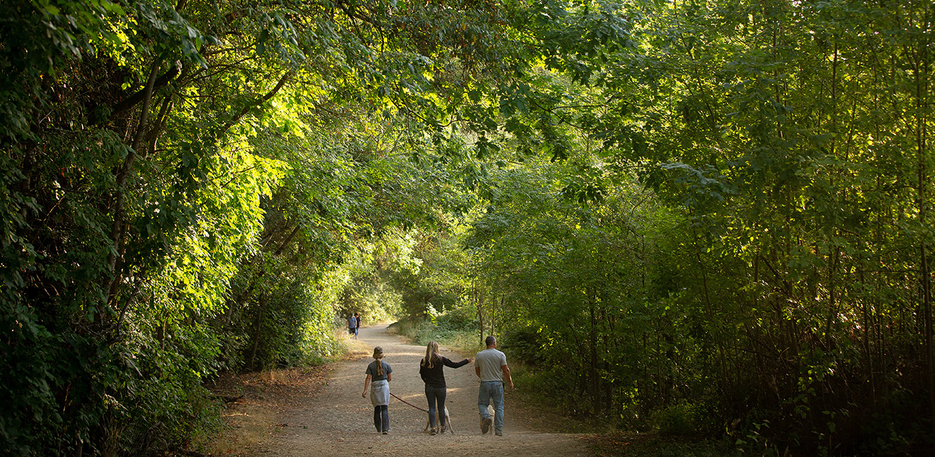 Hiking at Riverfront Regional Park