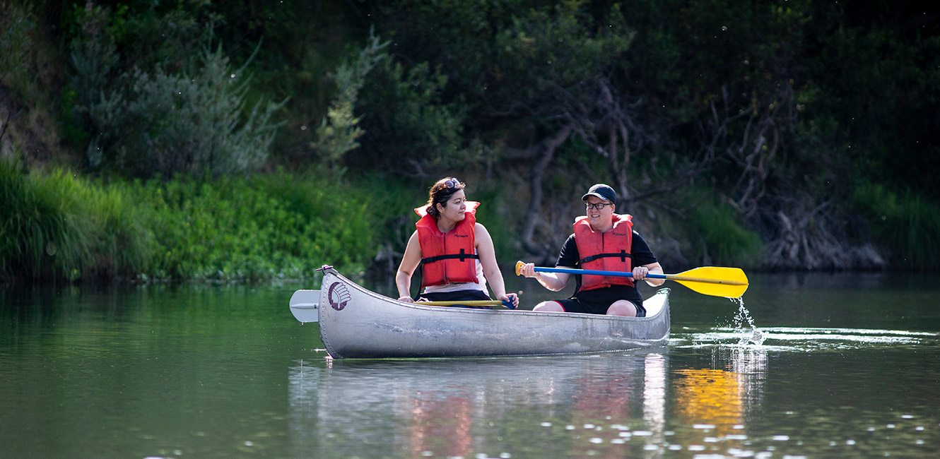 Canoeing at Steelhead Beach Regional Park