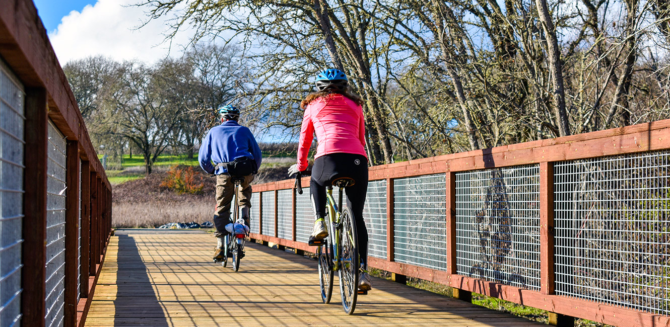 Biking on the West County Regional Trail