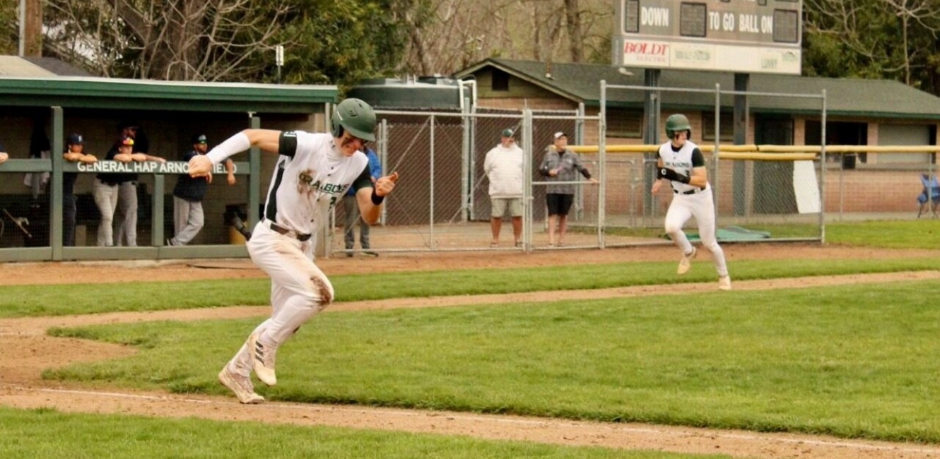 Baseball player at Arnold Field