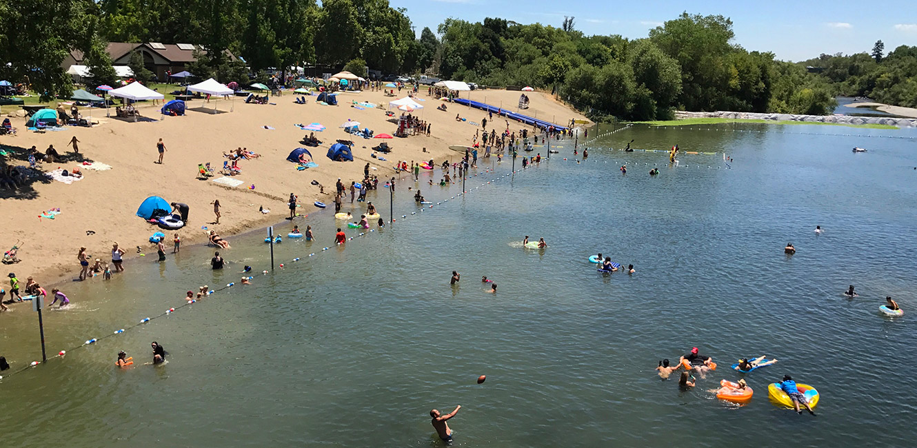 Healdsburg Veterans Memorial Beach on the Russian River