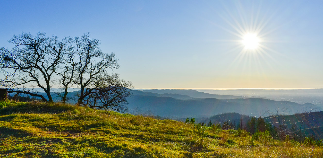 View from Cougar Landing at Hood Mountain Regional Park and Preserve