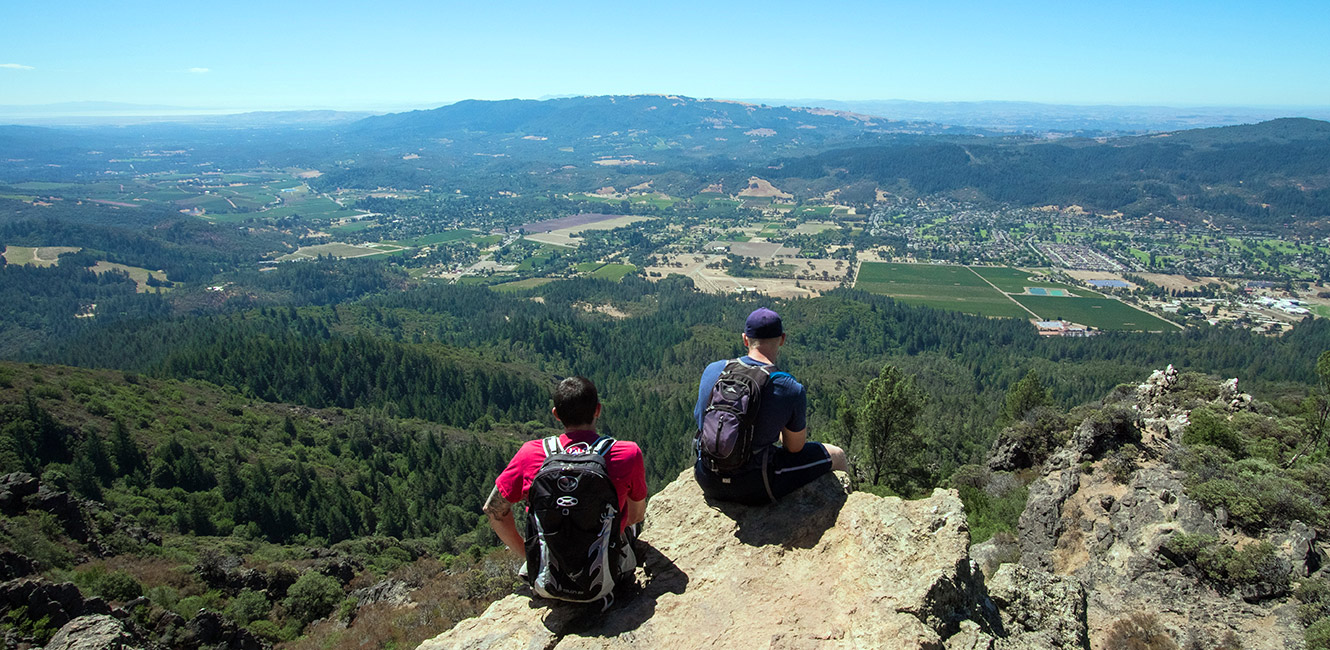 View from Gunsight Rock at Hood Mountain Regional Park and Preserve